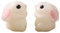 HAPINARY 2st Kaninchen Perlen Hasen-anhänger Mini-hasenfiguren Mini-osterhase Schlüsselanhänger Selber Machen Häschenperlen Für Die Schmuckherstellung Weiße Jade Miniatur Tee Haustier