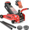 Wagenheber 3T + 2X Gummi + Montagehandschuhe Heber Rangierwagenheber Hubhöhe 130-490mm (SN3029)