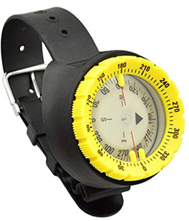 Brújula de buceo subacuática de 50 m, reloj digital luminoso balanceado, navegador impermeable para natación, buceo, organizador de almacenamiento de relojes, accesorios de reloj inteligente, caja de