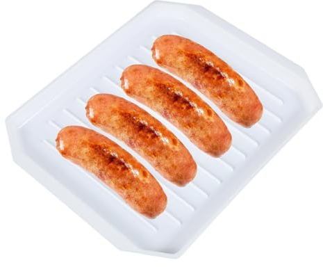 Speckpfanne für Mikrowelle | und Fleisch Tablett - Backblech Backutensilien Mikrowelle Ofen Backform | für Mikrowelle