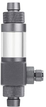 DONGKER Externer CO2 Diffuser, Aquarium CO2 Zerstäuber Diffusor aus Aluminiumlegierung mit Rückschlagventil für Schläuche mit 12 mm/16 mm Innendurchmesser