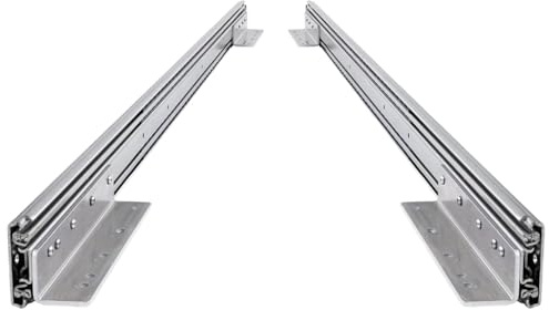 BRASOM Auszugsschienen mit Schubladenhalterunge - Schwerlastauszug 1800mm, 250kg, 72 inch, Heavy Duty Schubladen Schienensystem, Kugellager, links und rechts