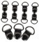 OATIPHO 30 Piezas Botas Remaches Ganchos Para Botas Hebilla De Zapato Ganchos Para Cordones De Botas Remaches De Anillo d Ganchos De Encaje Hebilla De Bota De Zapato Acero Inoxidable