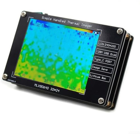 Getdoublerich Wärmebildkamera Infrarotkamera, 7,1 cm LCD-Bildschirm, Handheld-Infrarot-Wärmebildkamera, Heizung -40 ℃-300 ℃ Wärmebildkamera, Temperaturdetektor
