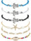 Suyi Bracelet de cheville en forme de tortue de plage bohème fait à la main réglable pour femme, Alliage.