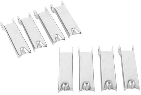 Yctze 8 PCS Hook Safety Latch, 316 Enganche de Acero Inoxidable para Ganchos de Grúa, Equipos de Taller, Polipolpees Marinos, con Mecanismo contra la Caída para el Levantamiento Seguro