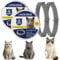 2 Pack Katzenhalsband zur Vorbeugung von Infektionen - 16 Monate Wohlfühlschild mit natürlichen ätherischen Ölen, sicher wasserdicht & verstellbar, für Katzen & Kätzchen ab 7 Wochen