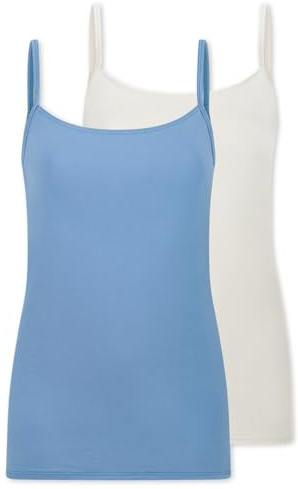 Schiesser Damen 2 Pack Spaghettitop Unterhemd - Modal Essentials