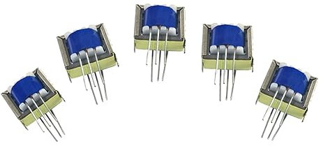 SAEVVCJWW Trasformatore Audio in lamiera di Acciaio al silicio EI14 da 5 Pezzi 600:600 Ohm 1:1 Trasformatore di Isolamento a Pin Morbido EI14(EI14 Soft 6pin,Yellow(Available))