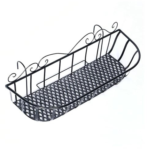 FLIPP Ringhiera in Ferro sospesa for Balcone, portafiori, ringhiera, portavasi for Fiori, davanzale della Finestra