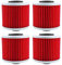 Filtro olio per Moto Filtro olio Filtro olio per moto adatto per Yamaha Tenere XT 600 E XT600Z XT660 XT660R XT660X XT660Z MT 03 660 XT250 XT400(Red-4)