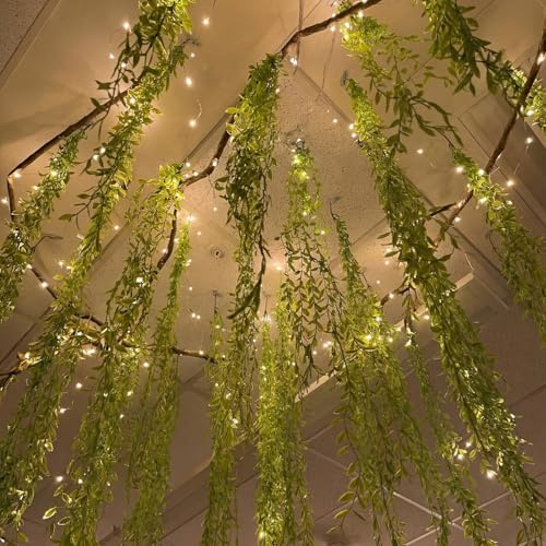 Bucherry Jungle Party Decoration Set 68.9ft Artificial Hanging Willow Vines
