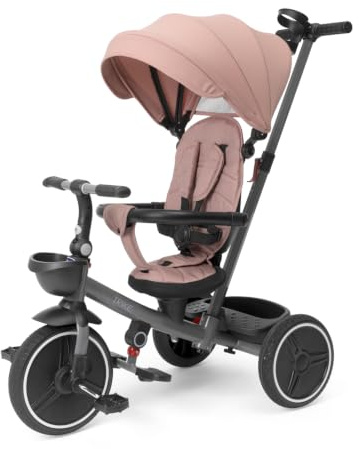Chicco Triciclo Evolutivo 4 in 1 per Bambini 6 Mesi - 5 Anni, Sedile Reversibile, Manico Telescopico e Chiusura Compatta, Triciclo Pieghevole con Tettoia Parasole e Freno Centralizzato