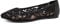Greatonu Damen Geschlossene Ballerinas Brautschuhe atmungsaktiv Lace Flache Schuhe Schwarz Größe EU 40
