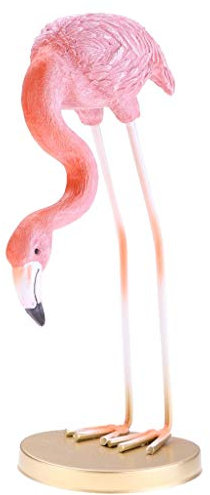 Tubayia Harz Flamingo Modell Statue Dekofigur Tischdeko Ornament für Zuhause Büro