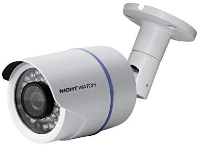 Montre de Nuit de sécurité analogique HD 1080p Filaire Caméra Bullet (Blanc, Appareil Photo Uniquement, Compatible avec Les DVR de Nuit Hibou DVR)