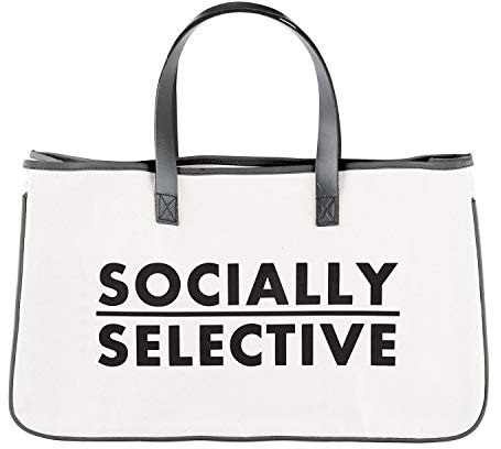 Santa Barbara Design Studio SB Design Studio Face Canvas Tote, groß, Socially
