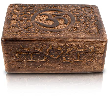 Tolle Geburtstagsgeschenkideen, handgefertigt, dekoratives Schmuckkästchen aus Holz, Schmuck-Organizer, Andenken-Box, Schatztruhe, Schmuckhalter, 15 x 10 cm, Geschenkidee für Männer und Frauen