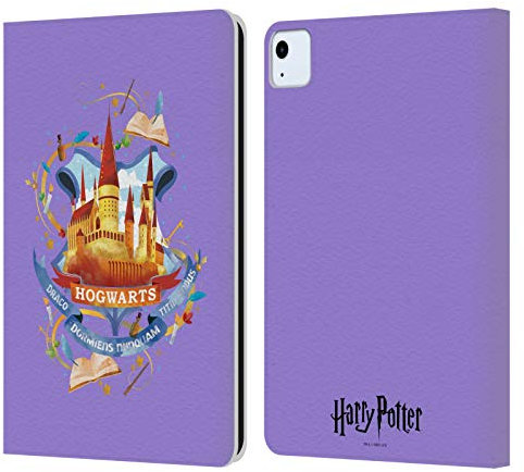 Head Case Designs Licenciado Oficialmente Harry Potter Hogwarts Reliquias mortales II Carcasa de Cuero Tipo Libro Compatible con Apple iPad Air 2020/2022