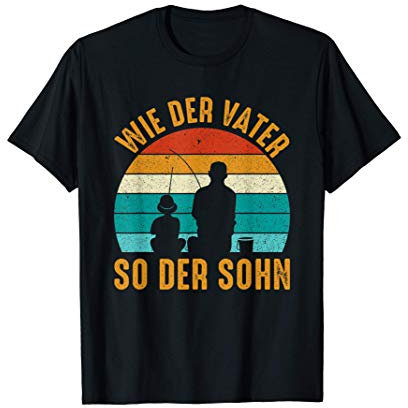 Wie der Vater so der Sohn Angeln Partnerlook T-Shirt