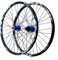 LvTu Mountainbike MTB Laufradsatz Vorderrad & Hinterrad Rad 26/27,5/29 Zoll Legierung Scheibenbremse Abgedichtetes Lager Fahrrad-Rad 7-12s Kassette 32H Felge(Blue_26 inch)