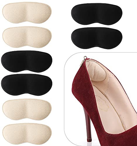 Molain 4 Paar Fersenpolster für lose Schuhe, Anti-Blasen-Schuheinlagen, Einlegesohlen für Schuhe, die zu große Fußpflege, Protektoren, Ferseneinlagen für Damen und Herren, reduzieren Schmerzen