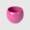 La Briantina Vaso Decorativo per Fiori in Ceramica, Tondo, 13xø12.5 cm, Colore Fucsia