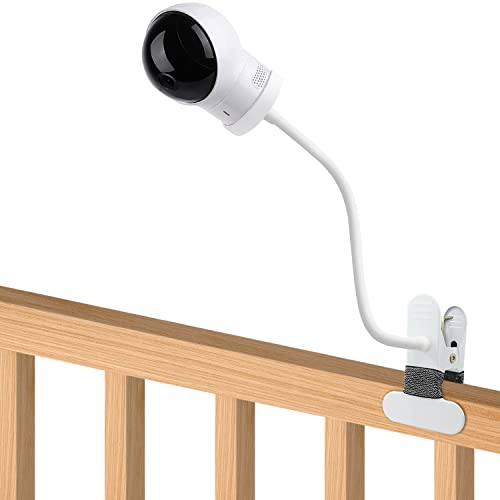 Flexible Clip-Klemmhalterung, kompatibel mit Eufy Spaceview, Spaceview Pro und Spaceview S Video-Babyphone-Kamera, 39,9 cm, flexibler langer Schwanenhals-Arm, Baby-Monitore-Halterung für Kinderbett,