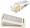 Multi Grater, Stainless Steel Cheese Grater Double Sided Food Grater with Detachable ABS PS Material Storage Container, for Cheese Vegetables Ginger