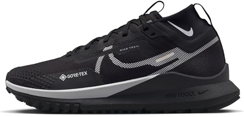 Nike Damen React Pegasus Trail 4 Gore-tex Sneaker, Black Wolf Grey Reflect Silver, 38.5 EU