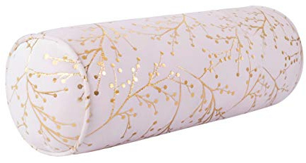 Rucener Bequeme Nackenrolle Mit Kopfkissen Kissenrolle Zylindrisches Kissen Yogakissen Kissenrolle Nackenrolle Füllung Reisekissen Memory Foam Kissen Rund Weiß 100 cm