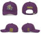 PERC30 Mighty Ducks Verstellbare Snapback Mütze für Herren Damen #96 Conway #99 Banks Unisex Hip Hop Baseball Cap, #96 Violett, Einheitsgröße