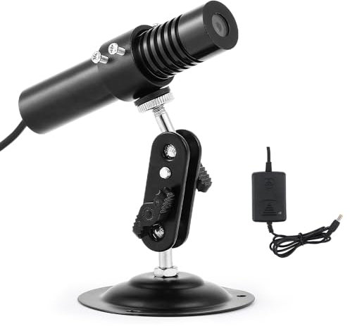 CGOLDENWALL Luz de Posicionamiento Láser 635nm, con Soporte Universal, Rango de Trabajo 8-10m, para Posicionamiento en Carpintería/Textiles/Piedra