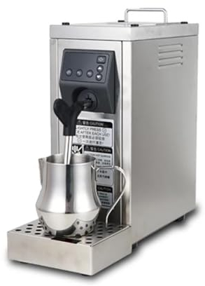 SYKDBHFW Caffetteria di latte, macchina a vapore completamente automatica in acciaio inossidabile, attrezzatura da cucina commerciale professionale, adatta a famiglie, ristoranti e caffetterie