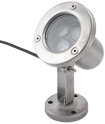 Qcwwy RGB-farbige LED-Teichleuchten, Tauchstrahler, Unterwasser-IP68, Wasserdicht, 2er-Set, mit 3 W Hochhellem LED-Licht, Ideal für Unterwasserdekoration, für Teiche, Springbrunnen