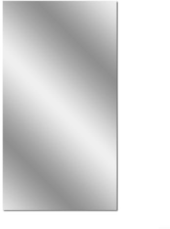 Hojas de espejo autoadhesivas, espejo de pared de aluminio de 200 x 60 cm, 0,1 mm de grosor, adhesivo sin marco para gimnasio en casa, salas de estar, azulejos cuadrados