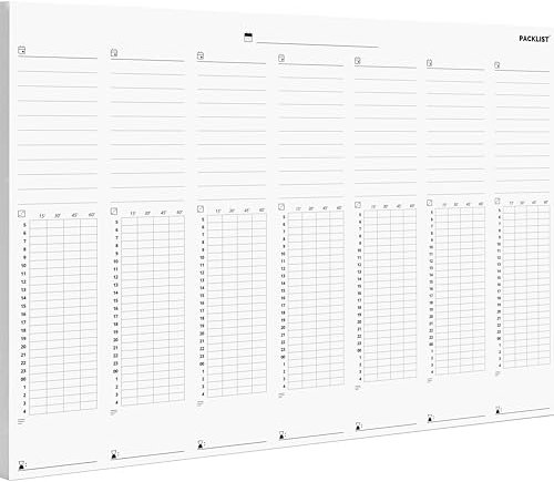 PACKLIST Wöchentlicher Studienplaner — Akademischer Organisator, Wochen- und Tagesablauf — Ziele, Zeitpläne, Aufgabenliste, Notizen, Studienzeiten — Planer für Studierende und Gegner