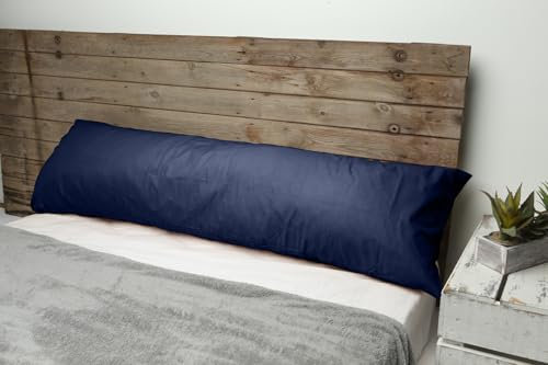 Heimtex Langes Seitenschläferkissen - 5ft Körperkissen mit Atmungsaktivem Mikrofaserbezug, Weiche und Feste Unterstützung für Schwangerschaft und Stillzeit (Marineblau)