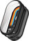 Funda compatible con Xiaomi Smart Band 9, protector de pantalla flexible de TPU resistente a los arañazos, carcasa protectora para Xiaomi Mi Band 9 (negro)