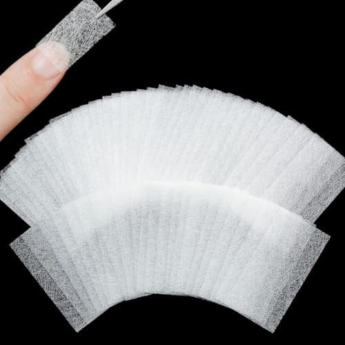 20Pcs White Nails Kit Nail Extensions Kit Fiberglass Nail Art Builder Wrap Sticker Tips with Shape Clip Repair Broken Nails, Nail Art Stickers and Decals, Nail Art Accessories