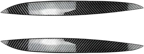 Auto Scheinwerfer Augenbrauen für Golf 4 MK4 GTI TDI SDI R32 1997-2006, Frontscheinwerfer Augenbrauen Dekorativ Aufkleber Augenlid Aufkleber,B Carbon Fiber Look
