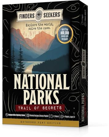 Finders Seekers National Parks Escape Room Game for Adults 1-8+ Players