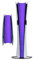 Adesivo cover per centrale console,Host parte centrale pellicola protettiva decalcomanie Per PS5 Pro,Adesivo decalcomania protettiva antigraffio per PS5 Pro Digital & Disc Edition (viola)
