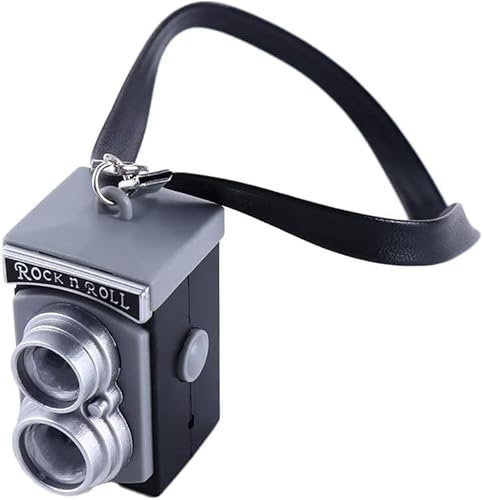 Jizlan 1:4 Scale Mini Camera Prop Ornament Vintage Camera Model, Miniature Digital Camera Mini Decoration Accessories Photography Props Ornament(Style 2)