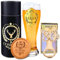 COSBERY 1945 80th Birthday Gifts for Men Dad Him Grandad, 1945 Beer Glass 580ml, 80 Number Beer Bottle Opener, Wooden Coaster, 80th Birthday Present for Men, 80th Birthday Decorations
