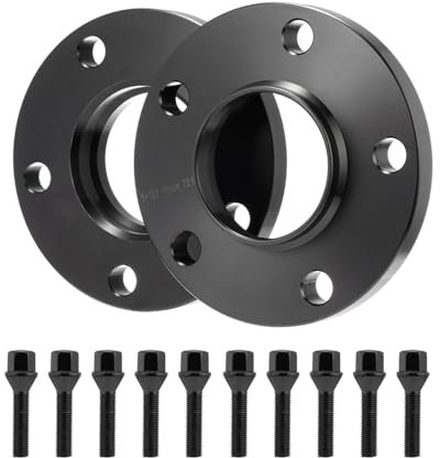 ISINEVER Spurverbreiterungen Spurplatten 5x120 30mm 2x15mm Ø72,6 Kompatibel mit BMW 3er E46 E90 E60 Z4 mit Radschrauben M12x1,5x45mm Spurplatten Distanzscheiben Set