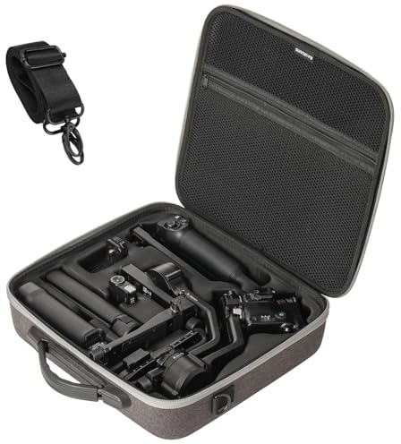 Anbee Hard Shell Carrying Case Storage Bag for DJI Ronin RS5 Gimbal | EVA hard shell, soft velvet lining, adjustable shoulder strap, lightweight, portable, protective Handbag