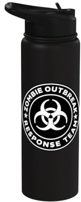Zombie Apocalypse Zombie Outbreak Response Team Stainless Steel Insulated Water Bottle