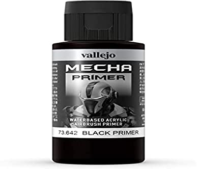 Vallejo AV Mecha Acryl-Farbe für Airbrush, 60 ml 60 ml Black Primer