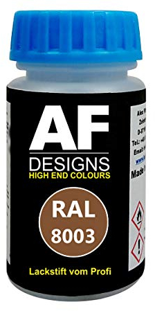 Alex Flittner Designs Lackstift RAL 8003 LEHMBRAUN matt 50ml schnelltrocknend Acryl
